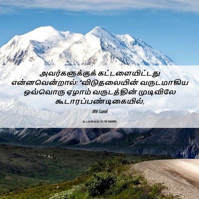 Picture 06 - உபாகமம் 31:10 TAMIRV - அவர்களுக்குக் - Bible Verse Picture