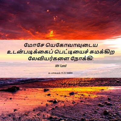 Picture 06 - உபாகமம் 31:25 TAMIRV - மோசே யெகோவாவுடைய - Bible Verse Picture