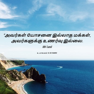 Picture 06 - உபாகமம் 32:28 TAMIRV - “அவர்கள் யோசனை - Bible Verse Picture