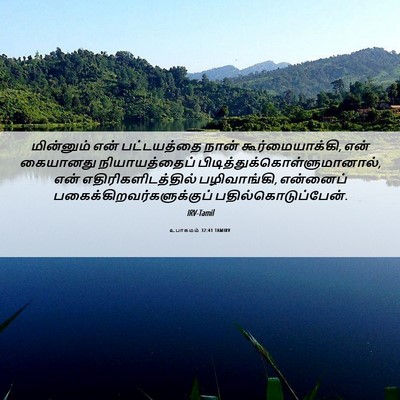 Picture 06 - உபாகமம் 32:41 TAMIRV - மின்னும் என் - Bible Verse Picture