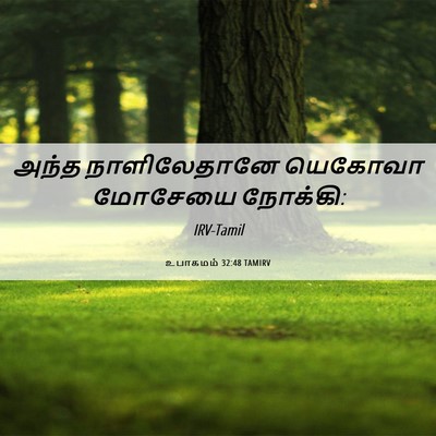 Picture 06 - உபாகமம் 32:48 TAMIRV - அந்த நாளிலேதானே - Bible Verse Picture