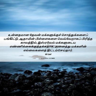 Picture 06 - உபாகமம் 32:8 TAMIRV - உன்னதமான தேவன் - Bible Verse Picture