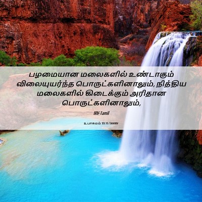 Picture 06 - உபாகமம் 33:15 TAMIRV - பழமையான மலைகளில் - Bible Verse Picture