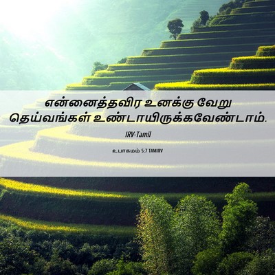 Picture 06 - உபாகமம் 5:7 TAMIRV - என்னைத்தவிர - Bible Verse Picture