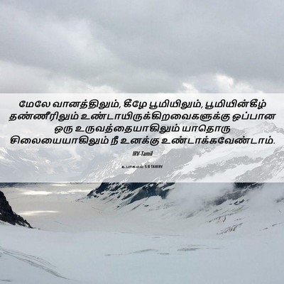 Picture 06 - உபாகமம் 5:8 TAMIRV - மேலே வானத்திலும், - Bible Verse Picture