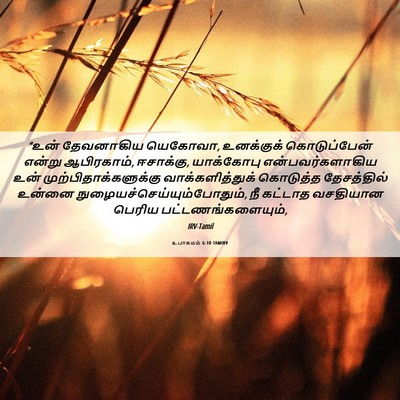 Picture 06 - உபாகமம் 6:10 TAMIRV - “உன் தேவனாகிய - Bible Verse Picture