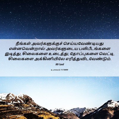 Picture 06 - உபாகமம் 7:5 TAMIRV - நீங்கள் - Bible Verse Picture