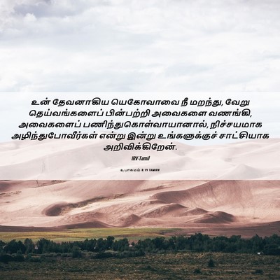 Picture 06 - உபாகமம் 8:19 TAMIRV - உன் தேவனாகிய - Bible Verse Picture