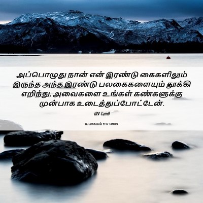 Picture 06 - உபாகமம் 9:17 TAMIRV - அப்பொழுது நான் - Bible Verse Picture
