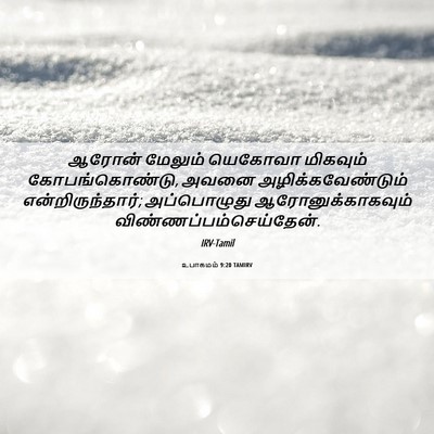Picture 06 - உபாகமம் 9:20 TAMIRV - ஆரோன் மேலும் - Bible Verse Picture
