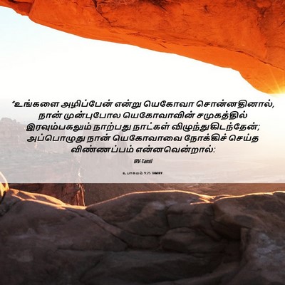Picture 06 - உபாகமம் 9:25 TAMIRV - “உங்களை அழிப்பேன் - Bible Verse Picture