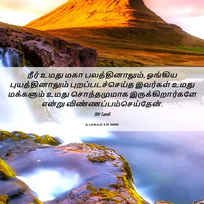 Picture 06 - உபாகமம் 9:29 TAMIRV - நீர் உமது மகா - Bible Verse Picture