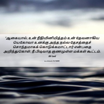 Picture 06 - உபாகமம் 9:6 TAMIRV - “ஆகையால், உன் - Bible Verse Picture