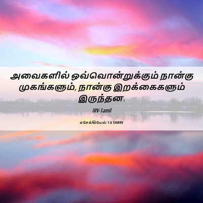 Picture 06 - எசேக்கியேல் 1:6 TAMIRV - அவைகளில் - Bible Verse Picture