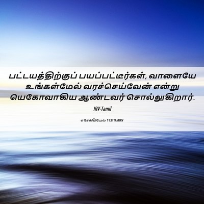 Picture 06 - எசேக்கியேல் 11:8 TAMIRV - பட்டயத்திற்குப் - Bible Verse Picture