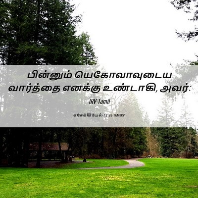 Picture 06 - எசேக்கியேல் 12:26 TAMIRV - பின்னும் - Bible Verse Picture