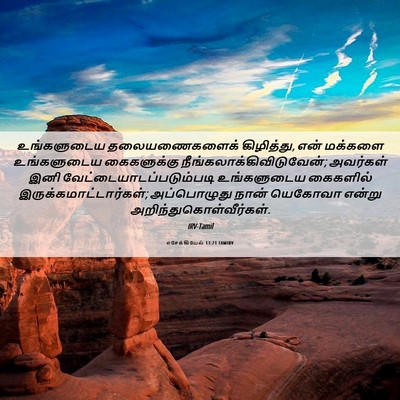 Picture 06 - எசேக்கியேல் 13:21 TAMIRV - உங்களுடைய - Bible Verse Picture