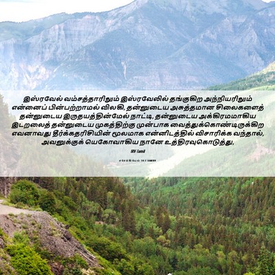Picture 06 - எசேக்கியேல் 14:7 TAMIRV - இஸ்ரவேல் - Bible Verse Picture
