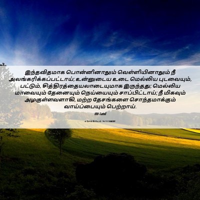 Picture 06 - எசேக்கியேல் 16:13 TAMIRV - இந்தவிதமாக - Bible Verse Picture