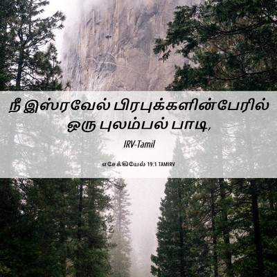 Picture 06 - எசேக்கியேல் 19:1 TAMIRV - நீ இஸ்ரவேல் - Bible Verse Picture