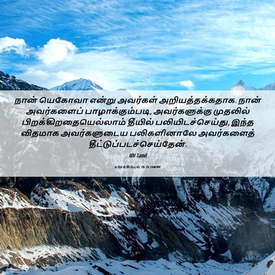 Picture 06 - எசேக்கியேல் 20:26 TAMIRV - நான் யெகோவா என்று - Bible Verse Picture