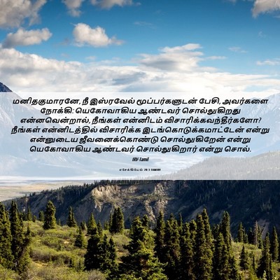 Picture 06 - எசேக்கியேல் 20:3 TAMIRV - மனிதகுமாரனே, நீ - Bible Verse Picture