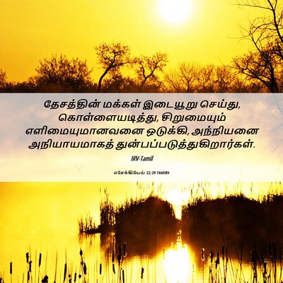 Picture 06 - எசேக்கியேல் 22:29 TAMIRV - தேசத்தின் மக்கள் - Bible Verse Picture