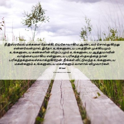 Picture 06 - எசேக்கியேல் 24:21 TAMIRV - நீ இஸ்ரவேல் - Bible Verse Picture
