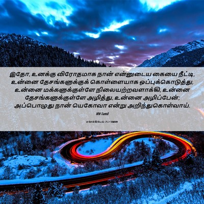 Picture 06 - எசேக்கியேல் 25:7 TAMIRV - இதோ, உனக்கு - Bible Verse Picture