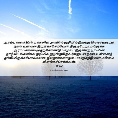 Picture 06 - எசேக்கியேல் 26:20 TAMIRV - ஆரம்பகாலத்தின் - Bible Verse Picture