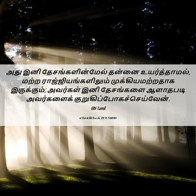 Picture 06 - எசேக்கியேல் 29:15 TAMIRV - அது இனி - Bible Verse Picture