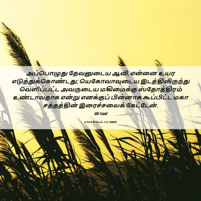 Picture 06 - எசேக்கியேல் 3:12 TAMIRV - அப்பொழுது - Bible Verse Picture