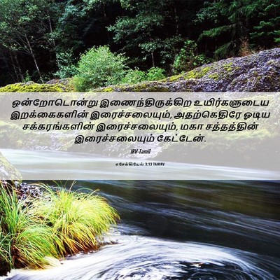 Picture 06 - எசேக்கியேல் 3:13 TAMIRV - ஒன்றோடொன்று - Bible Verse Picture