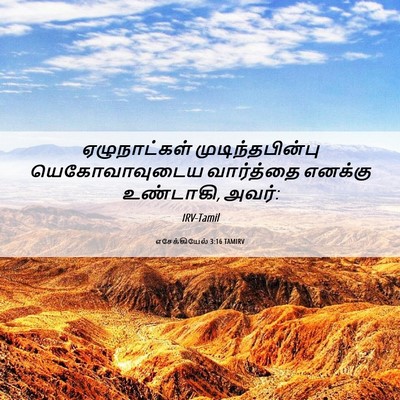 Picture 06 - எசேக்கியேல் 3:16 TAMIRV - ஏழுநாட்கள் - Bible Verse Picture