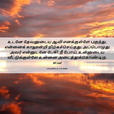 Picture 06 - எசேக்கியேல் 3:24 TAMIRV - உடனே தேவனுடைய ஆவி - Bible Verse Picture