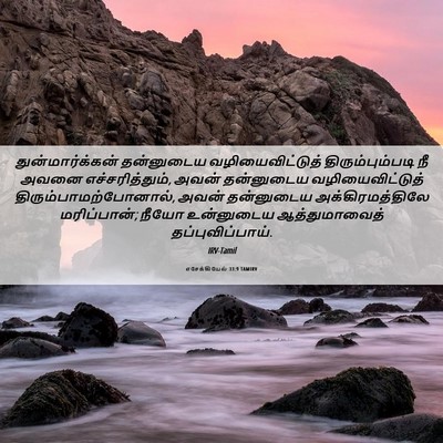 Picture 06 - எசேக்கியேல் 33:9 TAMIRV - துன்மார்க்கன் - Bible Verse Picture