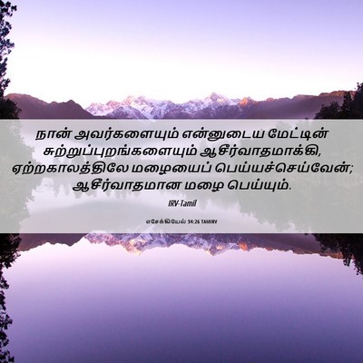 Picture 06 - எசேக்கியேல் 34:26 TAMIRV - நான் அவர்களையும் - Bible Verse Picture