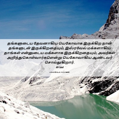 Picture 06 - எசேக்கியேல் 34:30 TAMIRV - தங்களுடைய - Bible Verse Picture