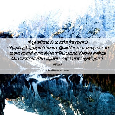 Picture 06 - எசேக்கியேல் 36:14 TAMIRV - நீ இனிமேல் - Bible Verse Picture
