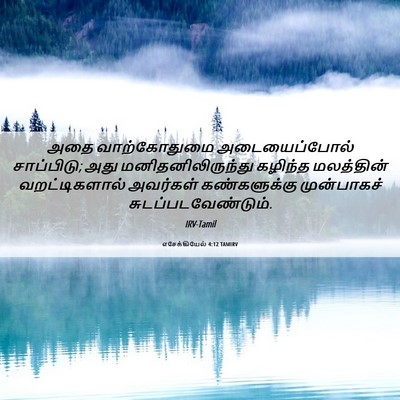 Picture 06 - எசேக்கியேல் 4:12 TAMIRV - அதை வாற்கோதுமை - Bible Verse Picture
