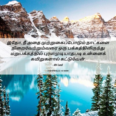 Picture 06 - எசேக்கியேல் 4:8 TAMIRV - இதோ, நீ அதை - Bible Verse Picture