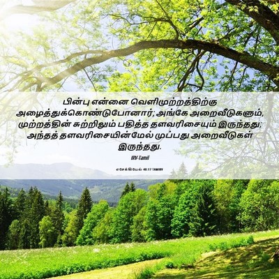 Picture 06 - எசேக்கியேல் 40:17 TAMIRV - பின்பு என்னை - Bible Verse Picture