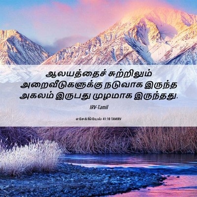 Picture 06 - எசேக்கியேல் 41:10 TAMIRV - ஆலயத்தைச் - Bible Verse Picture