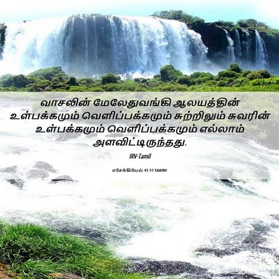 Picture 06 - எசேக்கியேல் 41:17 TAMIRV - வாசலின் - Bible Verse Picture