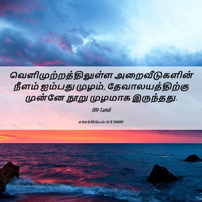 Picture 06 - எசேக்கியேல் 42:8 TAMIRV -  - Bible Verse Picture