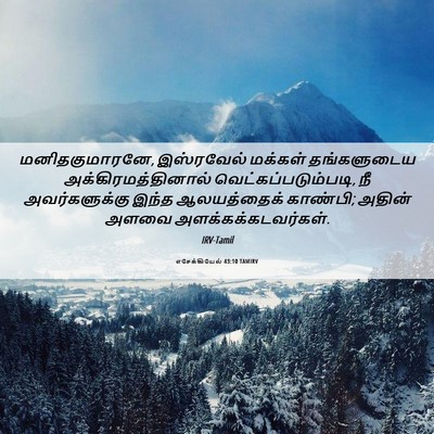 Picture 06 - எசேக்கியேல் 43:10 TAMIRV - மனிதகுமாரனே, - Bible Verse Picture