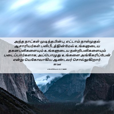 Picture 06 - எசேக்கியேல் 43:27 TAMIRV - அந்த நாட்கள் - Bible Verse Picture