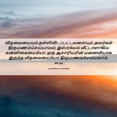 Picture 06 - எசேக்கியேல் 44:22 TAMIRV - விதவையையும் - Bible Verse Picture