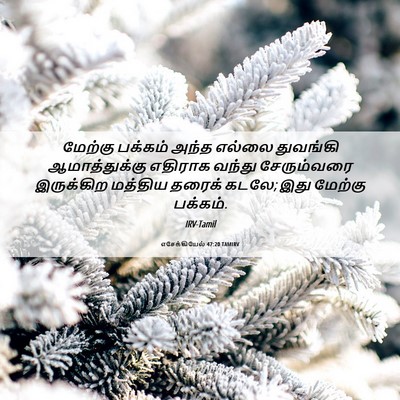 Picture 06 - எசேக்கியேல் 47:20 TAMIRV - மேற்கு பக்கம் - Bible Verse Picture