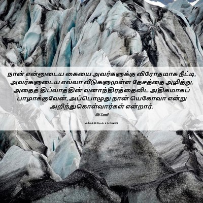 Picture 06 - எசேக்கியேல் 6:14 TAMIRV - நான் என்னுடைய - Bible Verse Picture